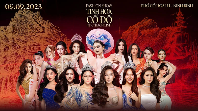Các người mẫu, hoa hậu sẽ tham gia chương trình thời trang “Tinh hoa Cố đô”.