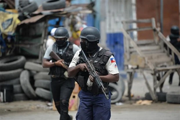 Cảnh sát Haiti. (Ảnh: AFP/TTXVN)