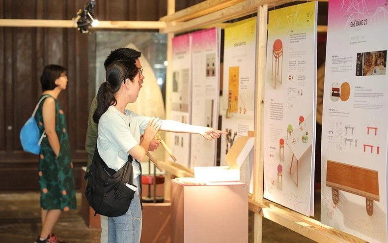 Triển lãm tại Tuần lễ Thiết kế Việt Nam năm 2022. (Ảnh: Ban tổ chức)