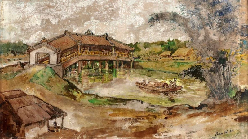 Một tác phẩm của họa sĩ Phan Kế An. Ảnh: Le Auction House