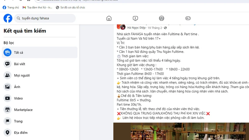 Các trang giả mạo tuyển dụng của các đơn vị phát hành có thể thấy rất nhiều trên mạng.