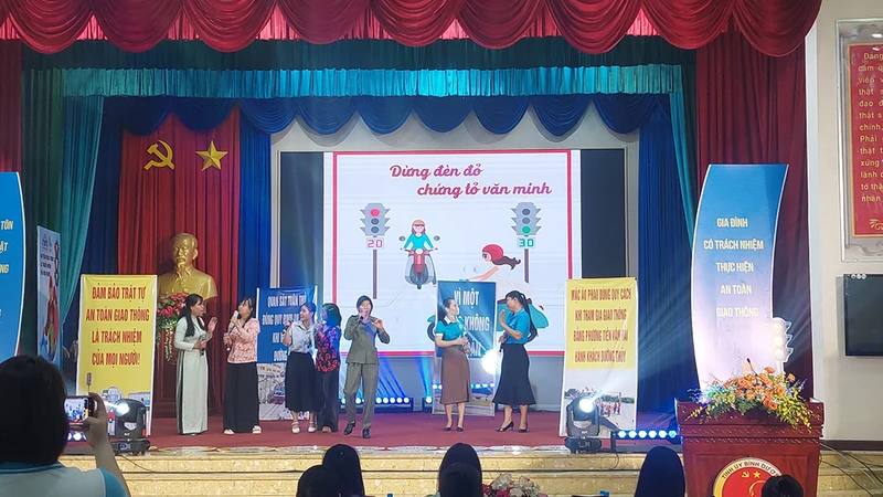 Một tiết mục tại chương trình. (Ảnh: Hội Liên hiệp Phụ nữ Việt Nam cung cấp)