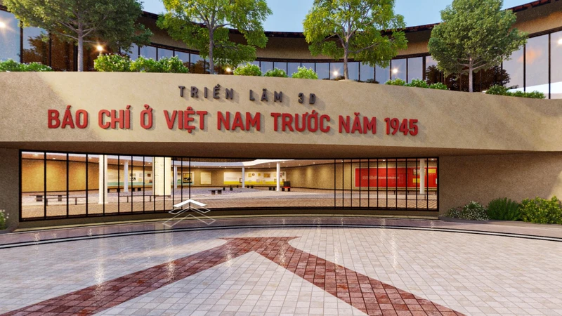 Hình ảnh triển lãm 3D "Báo chí Việt Nam trước năm 1945".