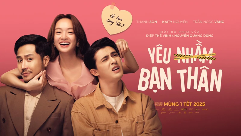 Poster phim "Yêu nhầm bạn thân". (Ảnh: Nhà sản xuất cung cấp)
