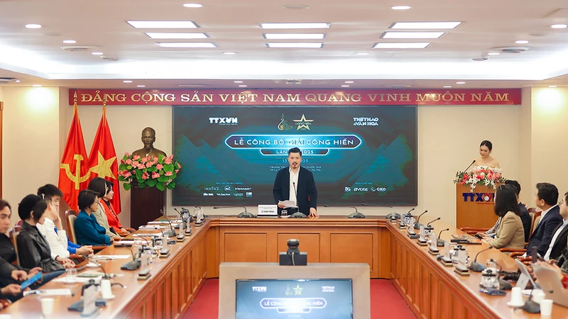Nhà báo Lê Xuân Thành - Tổng Biên tập báo Thể thao và Văn hóa công bố đề cử Giải Cống hiến 2025.