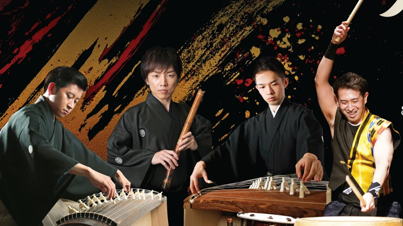Nhóm nhạc AKATSUKI. (Ảnh: Trung tâm Giao lưu Văn hóa Nhật Bản tại Việt Nam)
