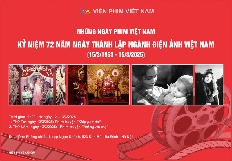 Chiếu hai bộ phim kinh điển nhân ngày thành lập ngành Điện ảnh Việt Nam