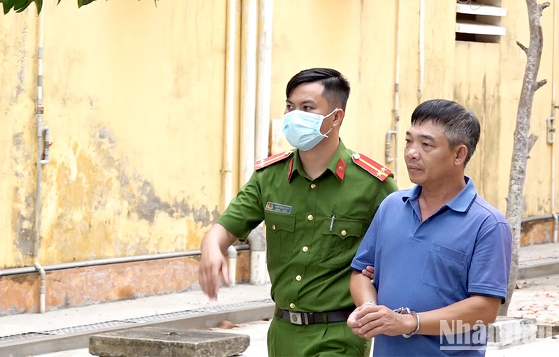 Bị can Lê Văn Trường.