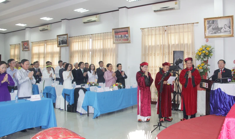 Quang cảnh buổi lễ. Ảnh: Hải Tiến