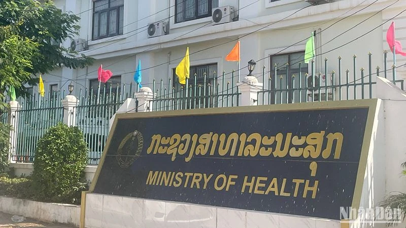 Trụ sở Bộ Y tế Lào. Ảnh: Hải Tiến