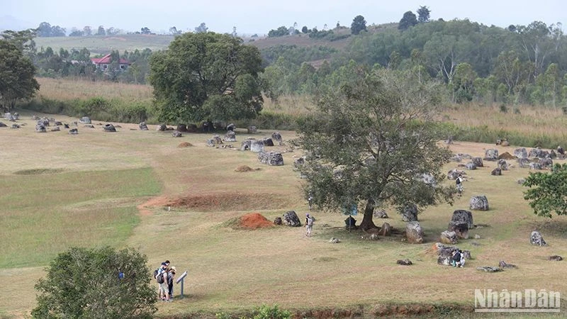 Cánh đồng Chum tại tỉnh Xiengkhouang của Lào được UNESCO công nhận là Di sản văn hóa thế giới. (Ảnh: Hải Tiến)