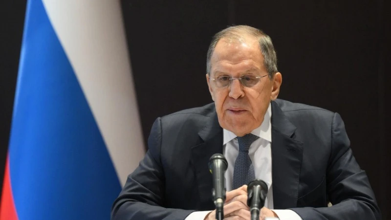 Bộ trưởng Ngoại giao Nga Sergey Lavrov trong một cuộc trả lời phỏng vấn.