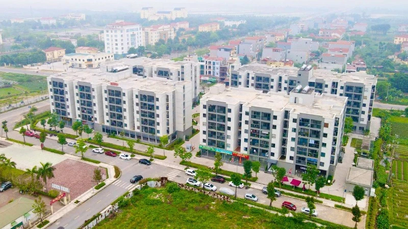 Khu nhà ở xã hội tại khu đô thị mới Thanh Lâm-Đại Thịnh 2, huyện Mê Linh, Hà Nội.
