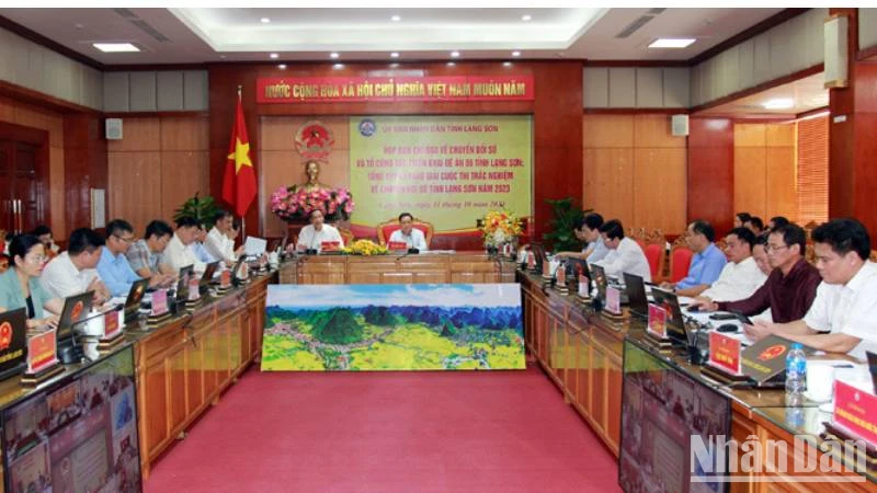 Ban chỉ đạo Đề án 06 của tỉnh, họp triển khai Đề án 06 cho những tháng cuối năm 2023.