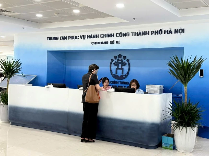 Chi nhánh số 01 Trung tâm Phục vụ hành chính công thành phố Hà Nội, số 258 Võ Chí Công, phường Xuân La, quận Tây Hồ, thành phố Hà Nội.