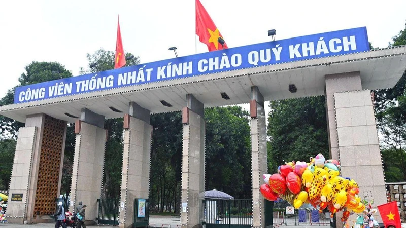 Công viên Thống Nhất tại Hà Nội (Ảnh internet).
