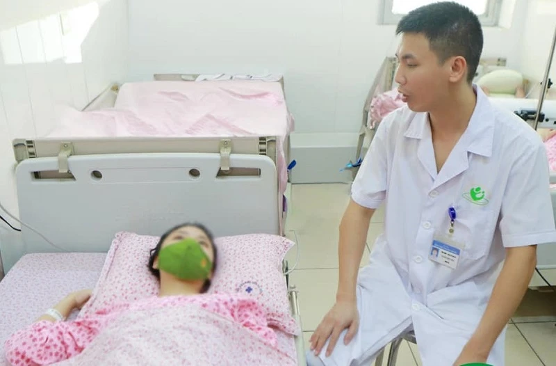 Sản phụ được can thiệp kịp thời. 