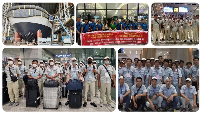 Lao động đi làm việc tại Hàn Quốc. (Ảnh minh họa: Colab)