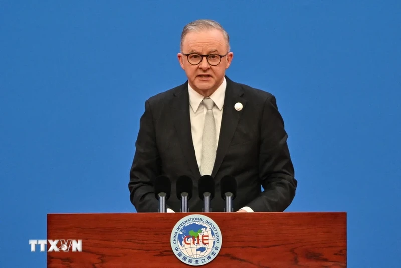 Thủ tướng Albanese. (Nguồn: AFP/TTXVN)