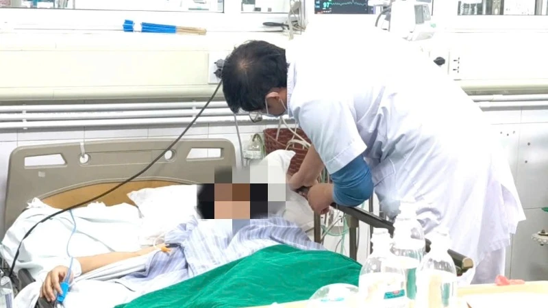 Bệnh nhân điều trị tại Bệnh viện Bệnh Nhiệt đới Trung ương. 