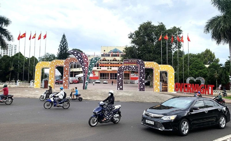 Trung tâm Văn hóa tỉnh Đắk Lắk, nơi sẽ diễn ra Lễ hội “Đêm trắng Ban Mê”.