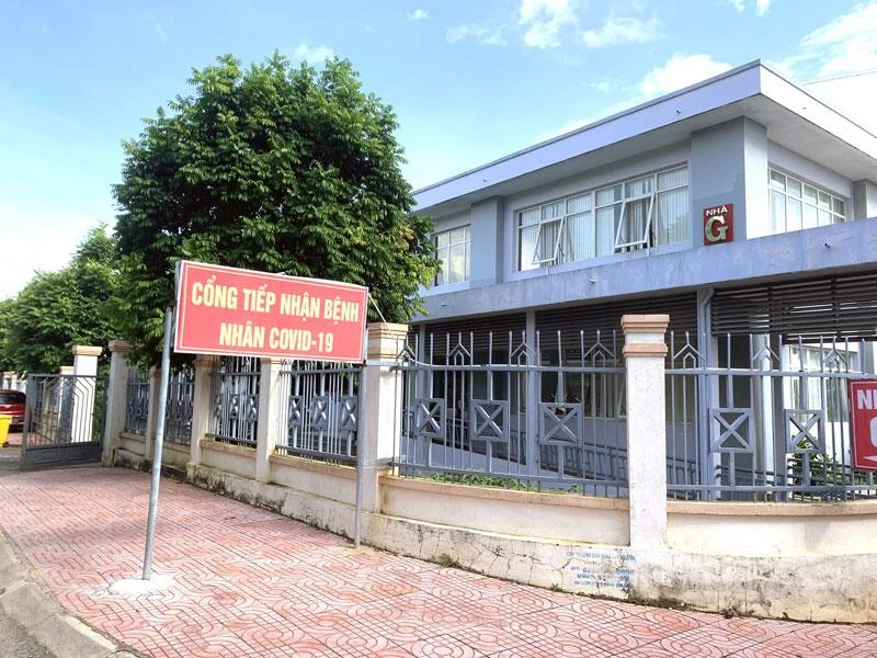 Khu vực điều trị bệnh nhân mắc Covid-19 tại Bệnh viện đa khoa vùng Tây Nguyên.