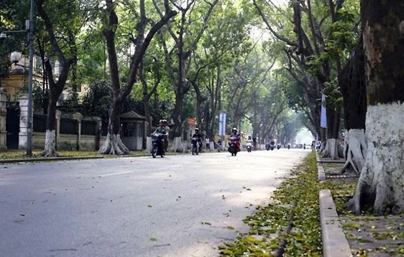Khu vực Hà Nội sáng sớm có sương mù nhẹ rải rác, ngày nắng. (Ảnh minh họa)