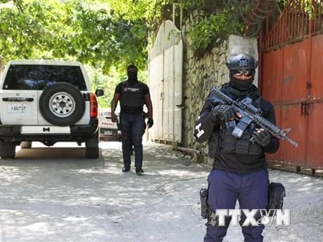 Cảnh sát Haiti. (Ảnh: AFP/TTXVN)
