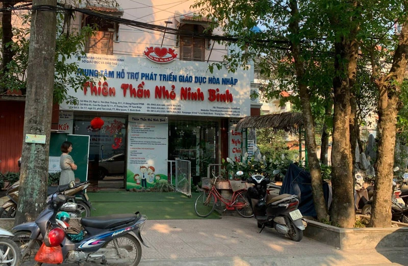 Trung tâm Hỗ trợ phát triển giáo dục hòa nhập Thiên thần nhỏ tại Ninh Bình.