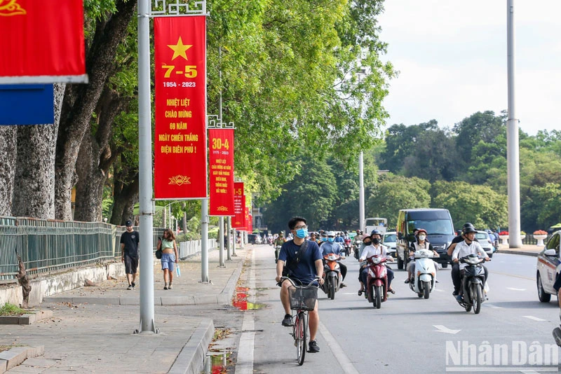Khu vực Hà Nội không mưa, trưa chiều trời nắng. (Ảnh minh họa)