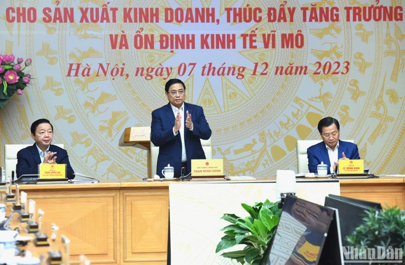 Thủ tướng Phạm Minh Chính dự và chủ trì hội nghị.
