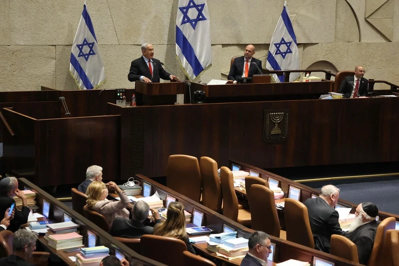 Một phiên họp Quốc hội Israel ở Jerusalem, ngày 23/5/2023. (Ảnh: AFP/TTXVN)