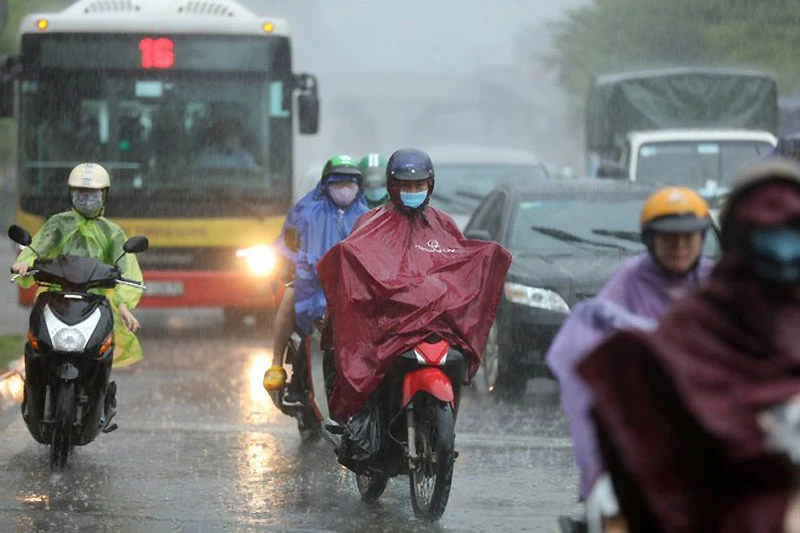 Dự báo, nhiều khu vực có mưa lớn cục bộ về chiều và đêm. (Ảnh minh họa)