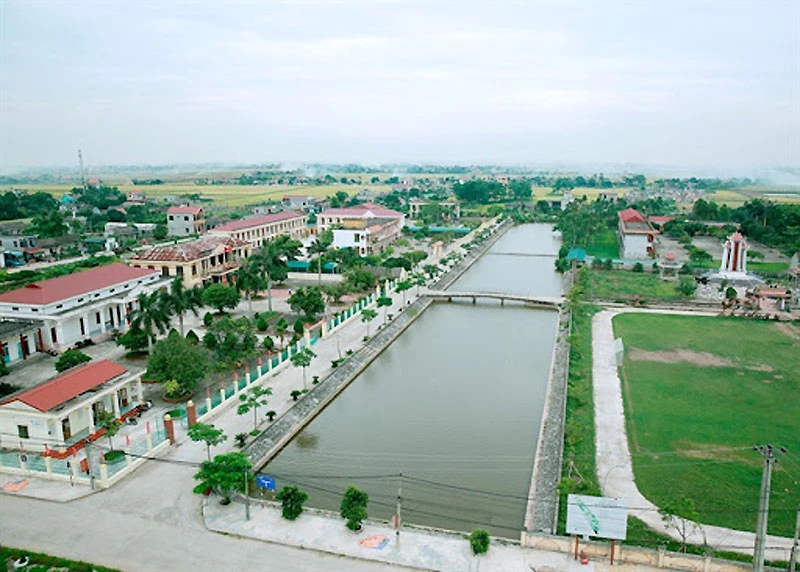 Huyện Yên Khánh, tỉnh Ninh Bình đạt chuẩn nông thôn mới nâng cao. (Ảnh: YẾN TRINH)