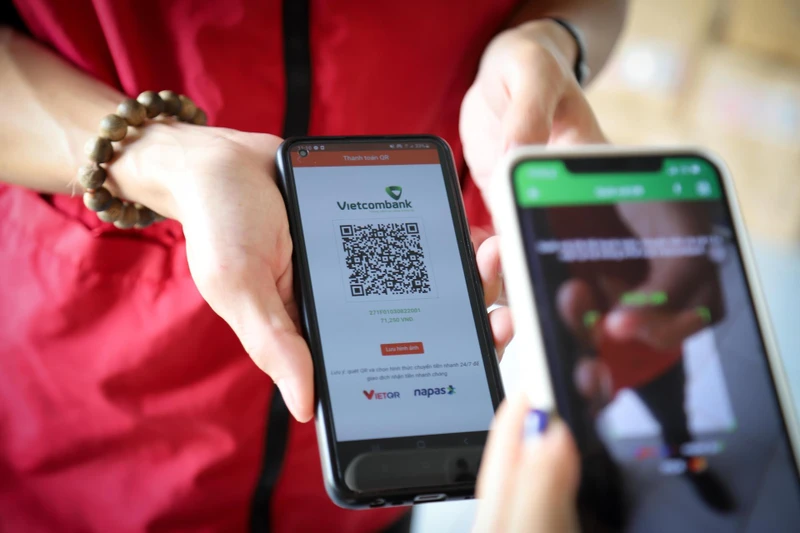 Vietcombank ứng dụng QR động trong thanh toán đơn hàng