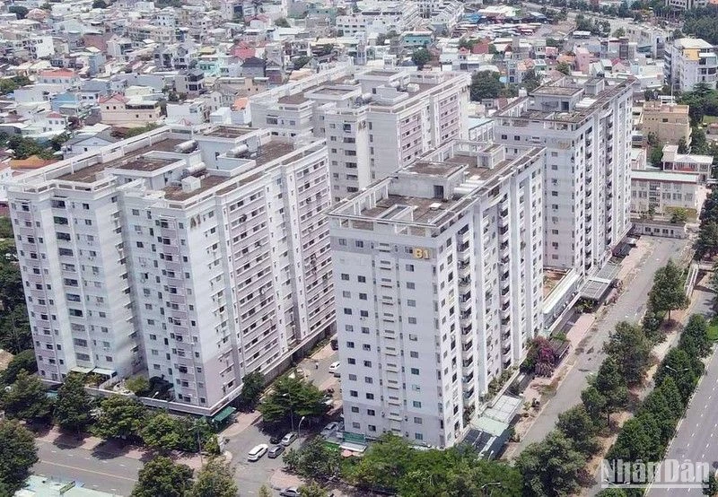Một dự án nhà ở xã hội tại thành phố Biên Hòa, tỉnh Đồng Nai. (Ảnh: THIÊN VƯƠNG)