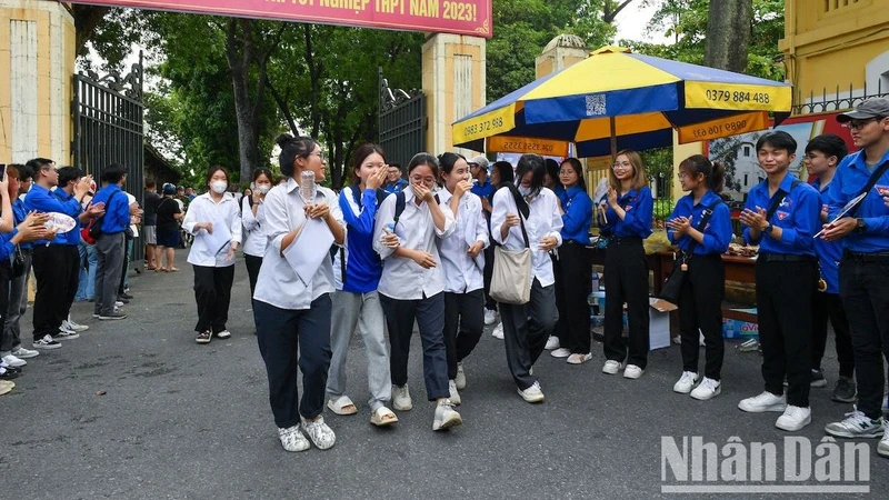 Thí sinh Hà Nội tại kỳ thi tốt nghiệp trung học phổ thông năm 2023