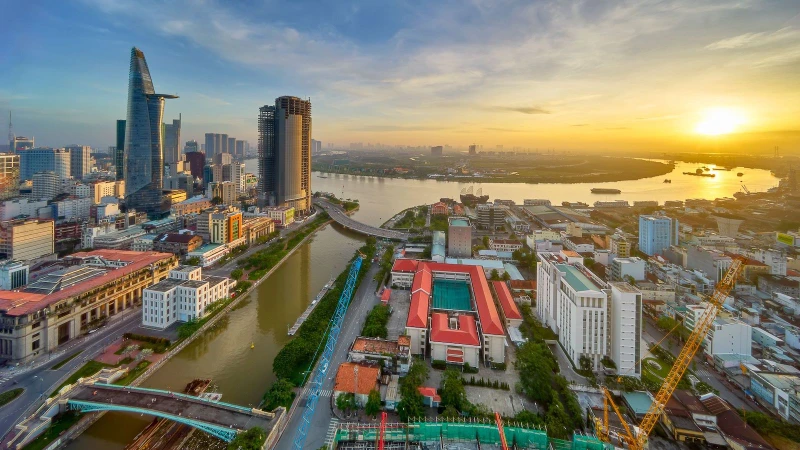 Một góc TP Hồ Chí Minh. (Ảnh: TRẦN MINH DŨNG)