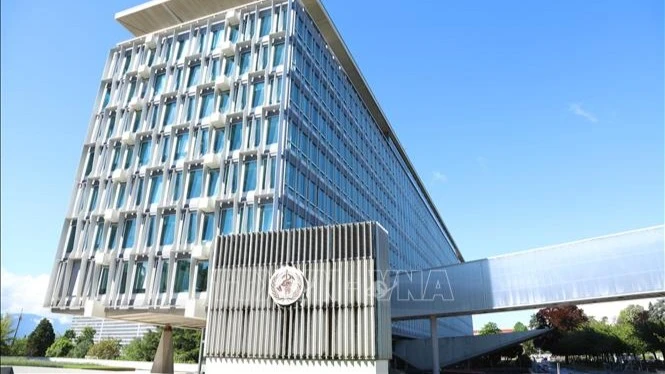 Trụ sở Tổ chức Y tế thế giới (WHO) tại Geneva, Thụy Sĩ. (Ảnh: THX/TTXVN)