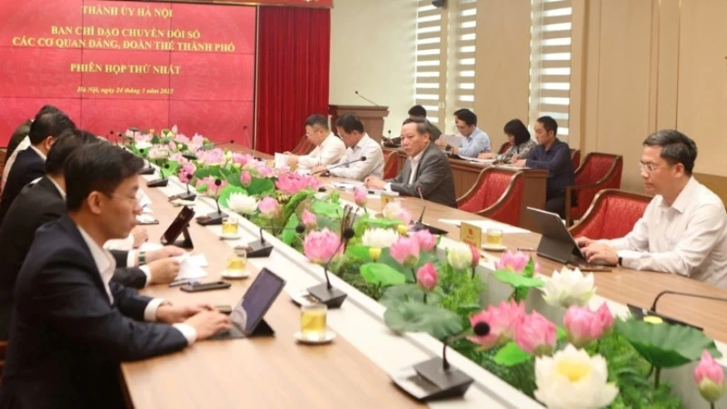 Quang cảnh hội nghị sáng 24/3.