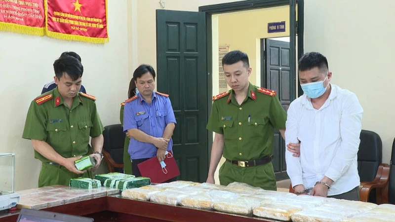 Một trong những đối tượng của chuyên án tại cơ quan điều tra.