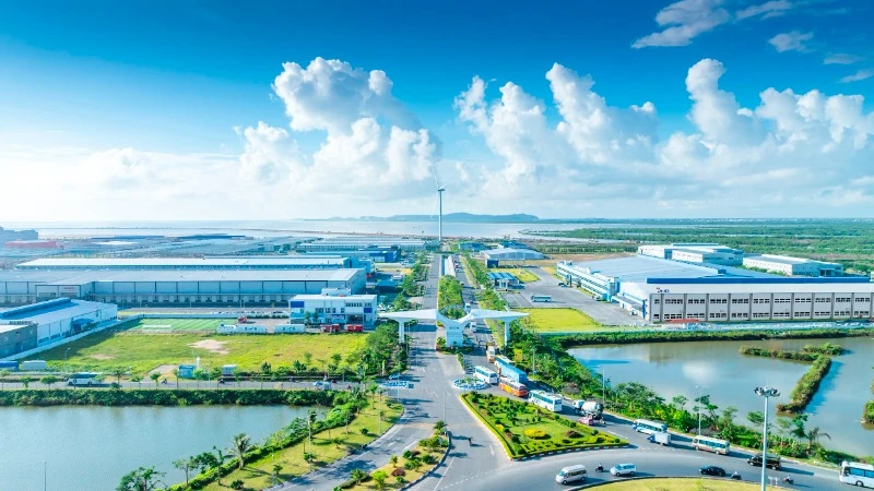 Tổ hợp Khu Công nghiệp DEEP C Hải Phòng là đơn vị tiên phong, kiên trì với định hướng phát triển Khu công nghiệp sinh thái. (Ảnh: HUY DUNG)