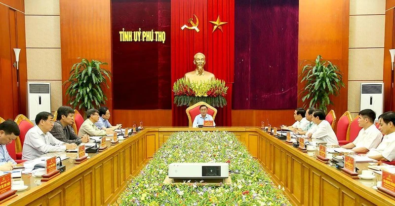 Đồng chí Trần Cẩm Tú phát biểu chỉ đạo buổi làm việc. (Ảnh: UBKTTW) 