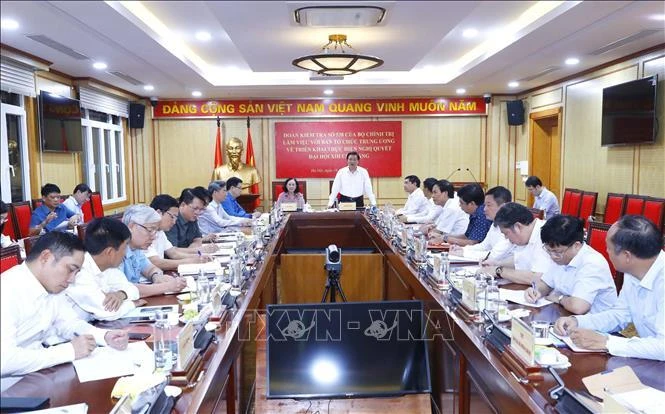 Toàn cảnh buổi làm việc (Ảnh: TTXVN)