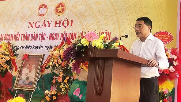 Đồng chí Lê Minh Hưng phát biểu. 