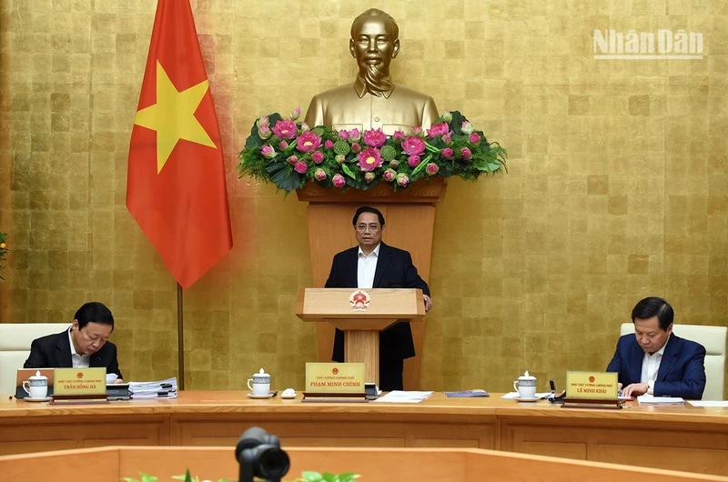 Thủ tướng Phạm Minh Chính chủ trì phiên họp.