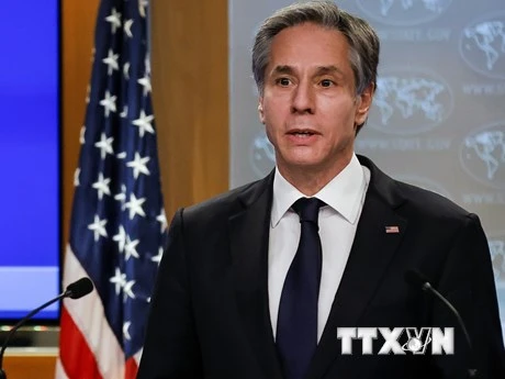 Ngoại trưởng Antony Blinken tại cuộc họp ở Washington, DC. (Ảnh: AFP/TTXVN)