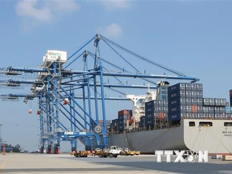 Cảng container Quốc tế Tân Cảng Hải Phòng. (Ảnh: Minh Thu/TTXVN)