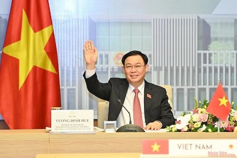 Chủ tịch Quốc hội Vương Đình Huệ. (Ảnh DUY LINH)
