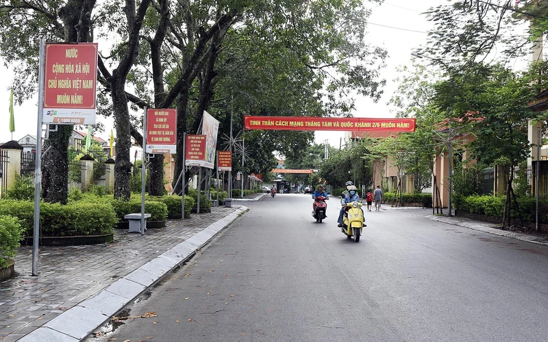 Diện mạo đổi thay ở xã Ninh Mỹ, huyện Hoa Lư, tỉnh Ninh Bình. (Ảnh Hoàng Hiệp)